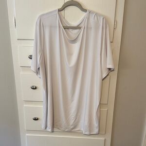 Susan Graver White Modern Essentials Top